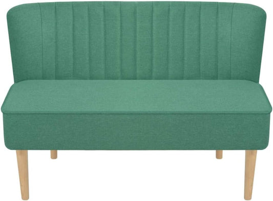 Divano a 2 Posti in Tessuto Divano in Stoffa Divano da Salotto e Soggiorno Moderno 117x55£¬5x77 cm Piedini in Legno Arredo per Salotto
